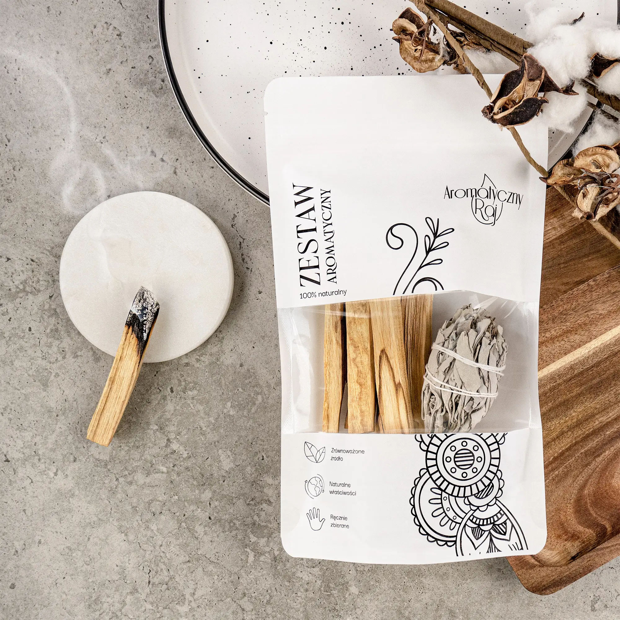 Zestaw Palo Santo + Biała Szałwia Pochodnia - obrazek 4